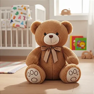 Pelúcia Infantil Ursinho Carinho Caramelo - Buba
