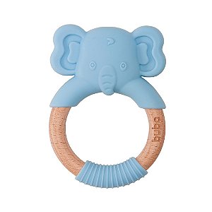 Mordedor em Silicone Elefante Azul - Buba