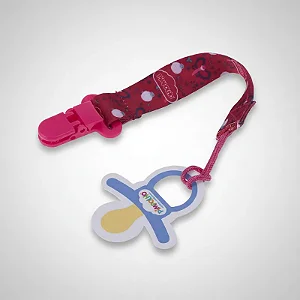 Prendedor De Chupeta Borboletinha Vermelho - Pimpolho