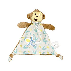 Naninha com Prendedor de Chupeta Macaquinho - Pimpolho