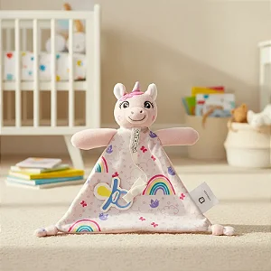 Naninha Bebê Com Prendedor De Chupeta Pônei Rosa - Pimpolho