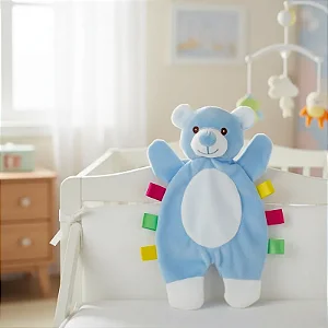 Naninha Bebê Microfibra Abraço Ursinho Azul - Loaní