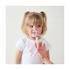 Lavador Nasal Seringa Infantil Dino Rosa - Buba