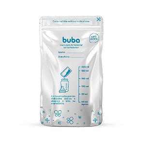 Kit Para Armazenar Leite Materno 25 Unidades 200ml - Buba