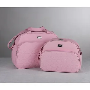 Kit 02 Bolsas Maternidade 1 Média E 1 Pequena Rosa - Merver