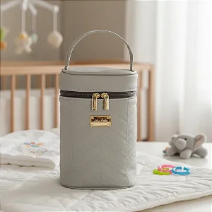 Porta Mamadeira Impermeável Cinza - Merver