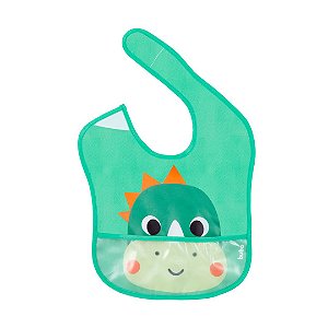 Babador Impermeável com Bolso BubaZoo Dino - Buba