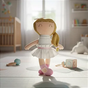 Pelúcia Boneca de Pano Lavável Antialérgica Mel - Zip