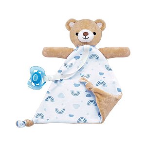 Naninha com Prendedor de Chupeta Ursinho Azul - Buba