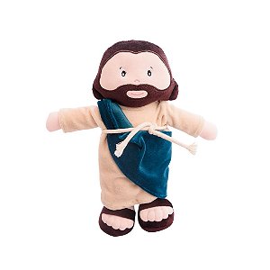 Pelúcia Boneco de Pano Lavável Antialérgico Jesus Cristo - Zip