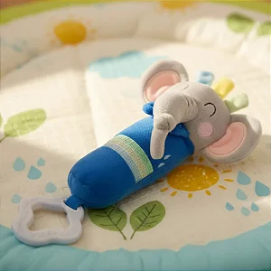 Chocalho Bebê Com Mordedor Coleção Safari Elefante - Zip