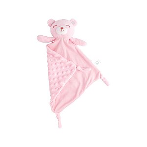 Naninha Bebê com Plush Texturizado Ursinho Rosa - Pimpolho