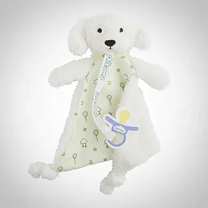 Naninha Bebê com Prendedor de Chupeta Poodle - Pimpolho