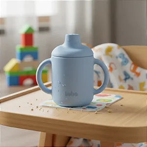 Copo de Transição em Silicone 120ml Azul - Buba