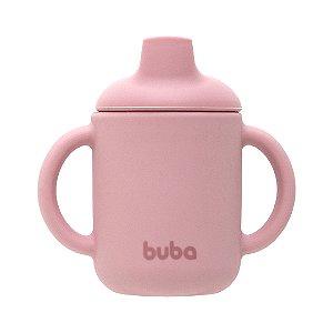 Copo de Transição em Silicone 120ml Rosa - Buba