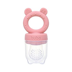 Porta-frutinhas 2 em 1 em Silicone Rosa - Buba