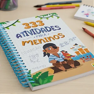 Livro Infantil 333 Atividades Para Meninos 168 Páginas