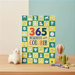 Livro Infantil 365 Desenhos para Colorir 288 Páginas