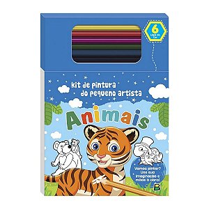 Livro Kit de Pintura do Pequeno Artista: Animais - 80 Pág.