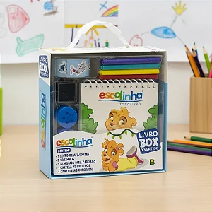 Livro-BOX divertido! Escolinha 10 Peças - BrasiLeitura