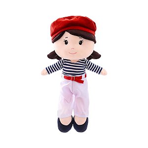 Pelúcia Boneca De Pano Lavável Antialérgica Maitê - Zip
