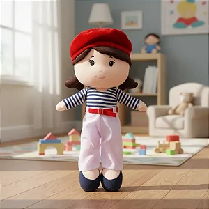 Pelúcia Boneca De Pano Lavável Antialérgica Maitê - Zip