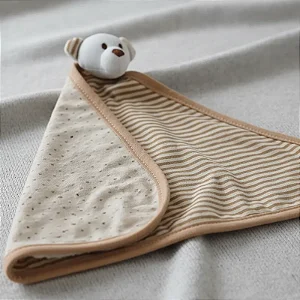 Naninha Bebê Conforto Ursinho Listrado Bege - Zip