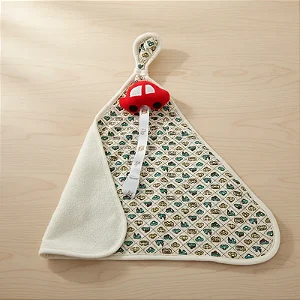 Naninha Bebê Atoalhada Com Prendedor de Chupeta Meu 1° Carro