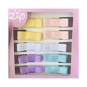 10 Laços Lacinhos Com Presilha Para Bebê Batizado Menina Zip