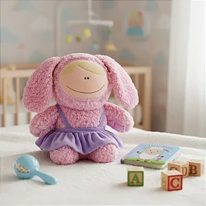 Pelúcia Boneca Infantil Antialérgica Ovelhinha Nina - Zip
