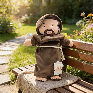 Pelúcia Boneco de Pano Católico São Francisco de Assis - Zip