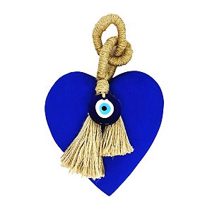 Coração Olho Grego Azul Bic (25x16x3cm)
