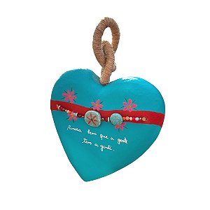 Coração da Gente G Turquesa (25x16x3cm)