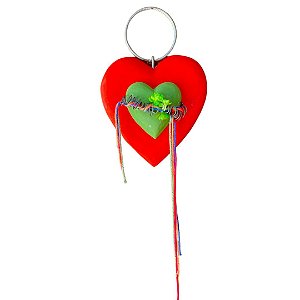 Coração Duplo Amor Vermelho (24x16cm)