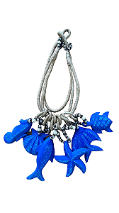 Colar Mar Azul (80cm)