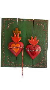 Quadro Jesus e Maria (50x50)