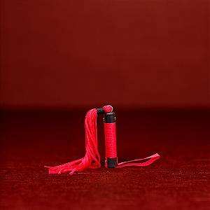 Chicote tiras de Nylon | Vermelho 40CM