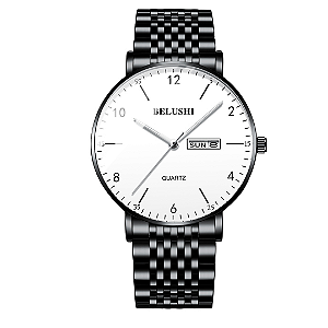 Relógio Masculino Belushi Luxo Importado Aço Inox Ajustavel