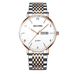 Relógio Masculino Belushi Luxo Importado Aço Inox Ajustavel