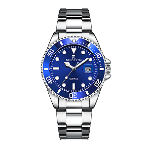 Relógio KingSeven Multifuncional Calendario Luxo Olhos + Caixa