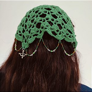 Bandana crochê Umbanda - Ciganas - Pomba Giras - Orixás - Guias