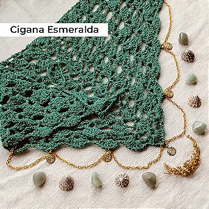 Bandana crochê Umbanda - Ciganas - Pomba Giras - Orixás - Guias