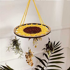 Mandala Girassol para Secagem de Ervas