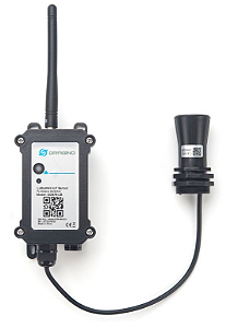 Dispositivo com sensor de distância/nível ultrassônico