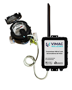Transmissor IoT com 3x Contadores de Pulso e Contato Seco (hidrômetro não está incluso)