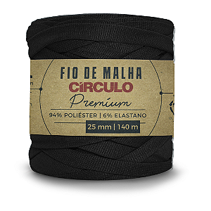 FIO DE MALHA PREMIUM DA CIRCULO 8990 PRETO