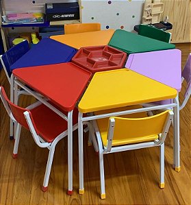 Conjunto Trapezoidal Componível em Resina Plastica Infantil