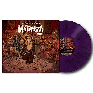 Disco de Vinil - Matanza Inc - Retórica Diabólica - LP 12", Roxo, novo, lacrado, encarte