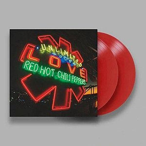 Disco de Vinil - Red Hot Chili Peppers - Unlimited Love - LP Duplo Vermelho, 12", Novo, Lacrado, Importado, Gatefold