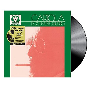 Disco de Vinil Novo - Cartola - Documentário Inédito - LP 12", Preto, 180g, Reedição, Polysom